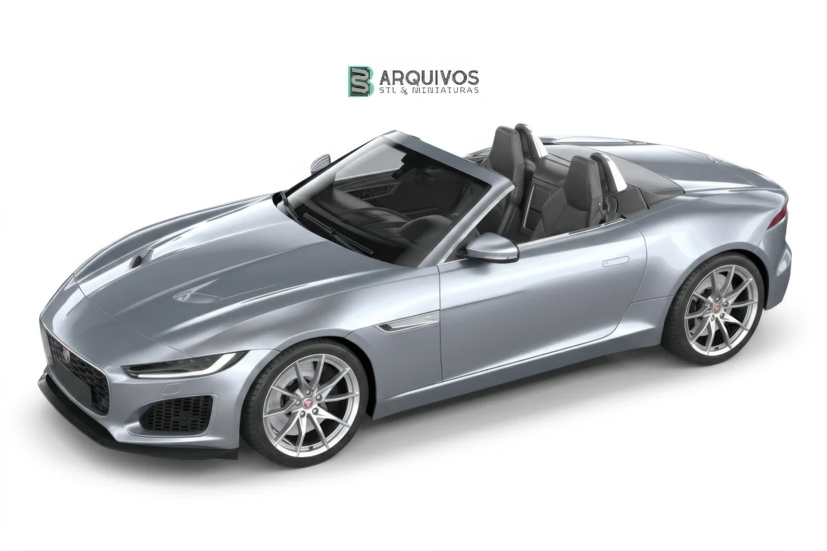 Modelo 3D STL - Jaguar F-Type Regular Convertible 2021 — foto 7